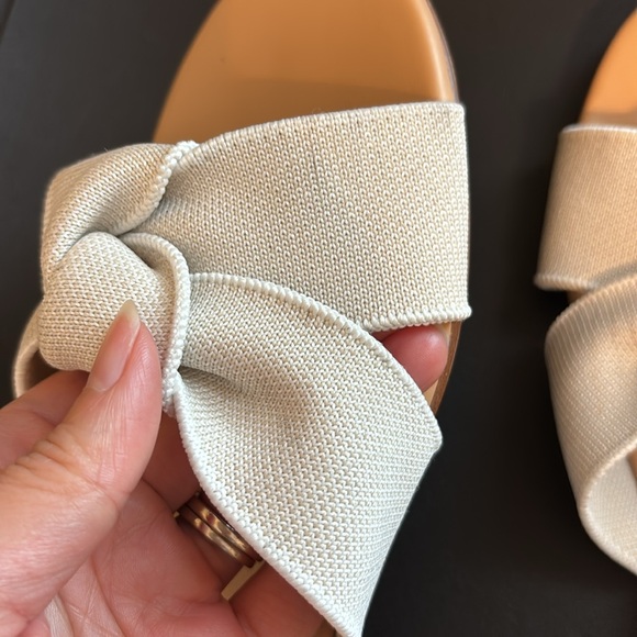 Rothy’s Bow Sandals Women Sz 9.5 in Ivory - Picture 4 of 8